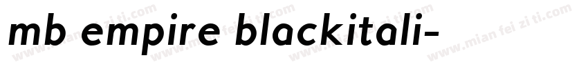 mb empire blackitali字体转换